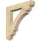 Ekena Millwork Olympic Arts & Crafts Rough Sawn Bracket, Douglas Fir, 6"W x 42"D x 42"H BKT06X42X42OLY03RDF - alternate 1